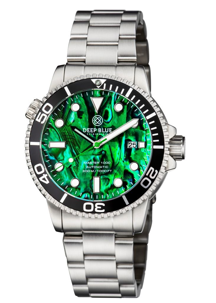 Deep Blue Master 1000 Green Abalone Steel