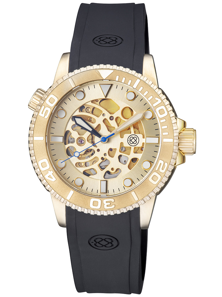 Deep Blue Master 1000 Skeleton Gold-Gold