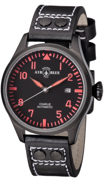 Air Blue Charlie Automatic PVD Black-Red 44mm