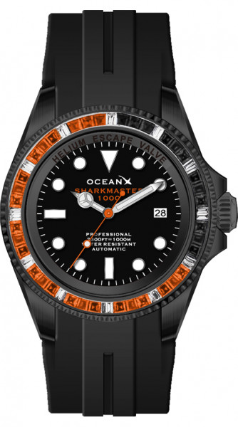 OceanX Sharkmaster 1000 Black Volcano Rubber Automatic Limited Edition