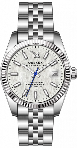 OceanX Navigator White Birch 39mm Automatic