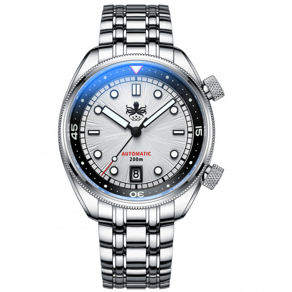 Phoibos Eagle Ray Silver 200m Diver Automatic