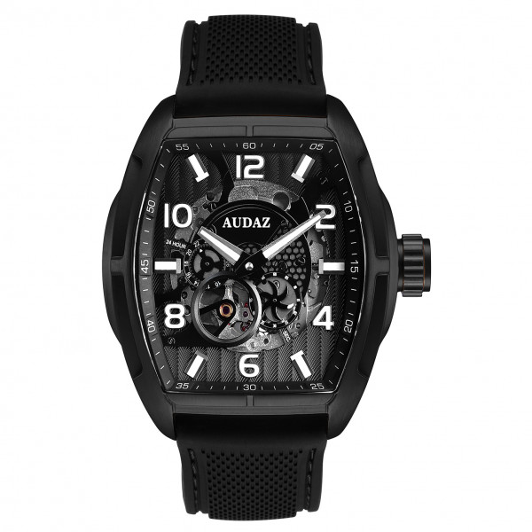 Audaz Predator II Black 44mm Automatic Skeleton