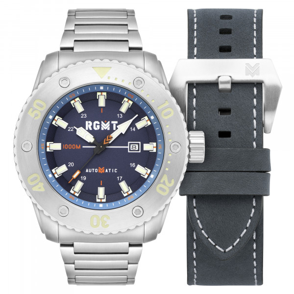 RGMT All-Brite Summit Blue 54mm Automatic Set Inkl. Gummiarmband