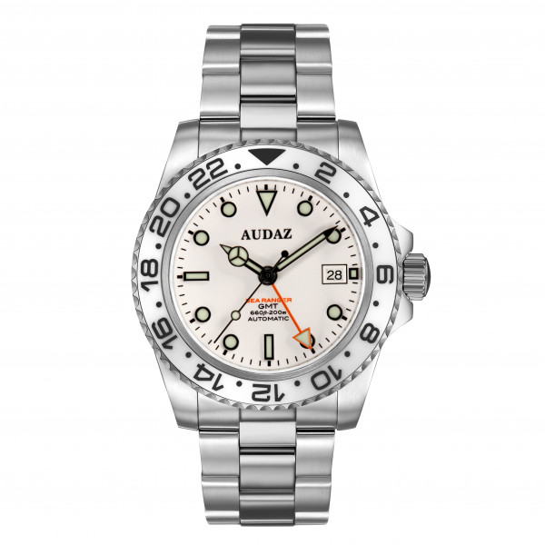 Audaz Sea Ranger GMT White Lume 42mm Automatic