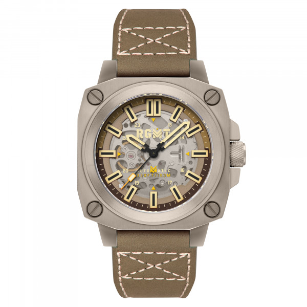 RGMT Altimeter Skeleton Khaki Brown 46mm Automatic