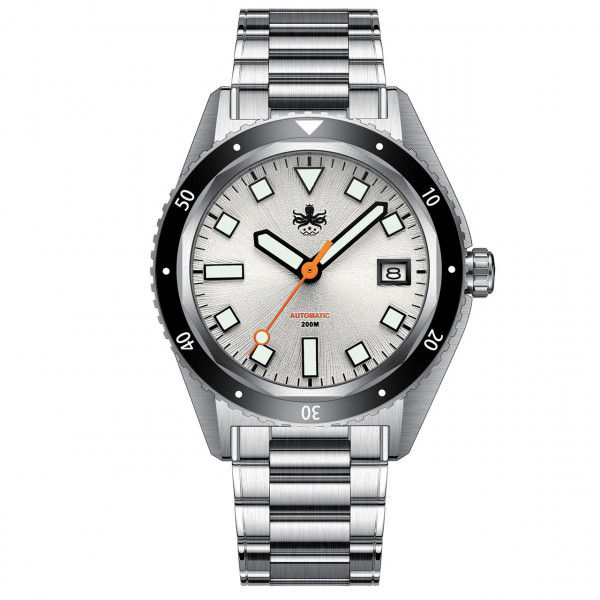 Phoibos Argo Silver-White 200m Diver Automatic