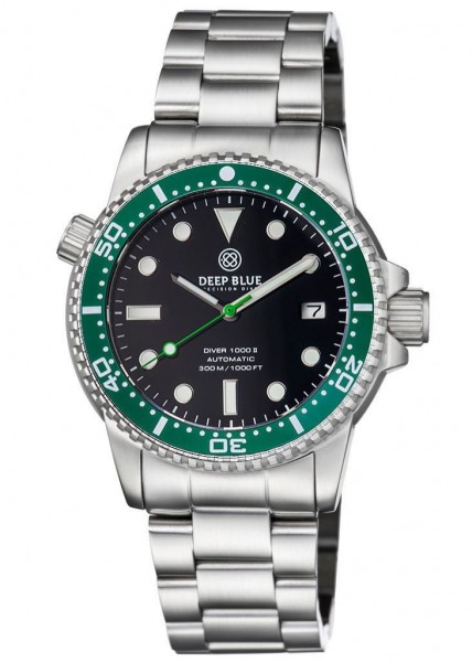 Deep Blue Master 1000 II Green-Black-Glossy Steel