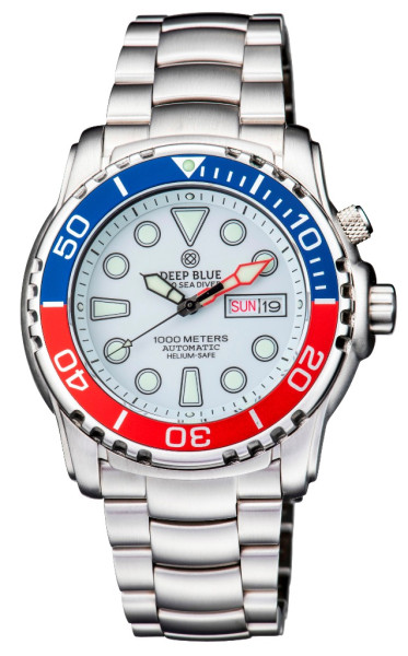 Deep Blue Sea Diver I 1000m White-Blue-Red