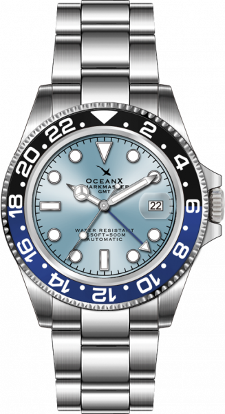 OceanX Sharkmaster GMT 42mm Ice Black-Blue Automatic