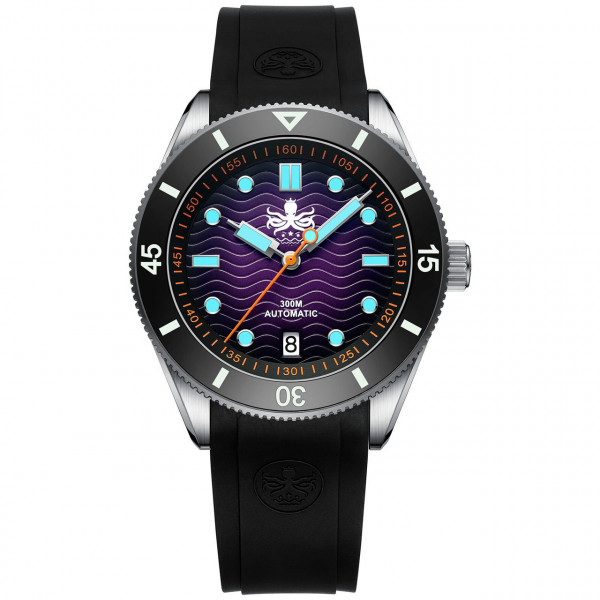 Phoibos Wave Master Purple 300m Diver Automatic