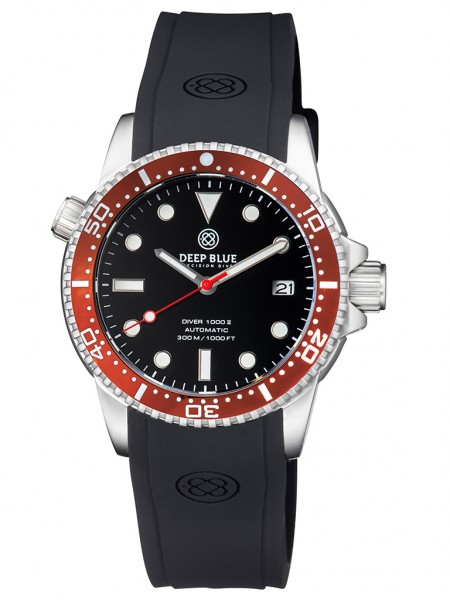 Deep Blue Diver 1000 II Black-Red-Red Glossy