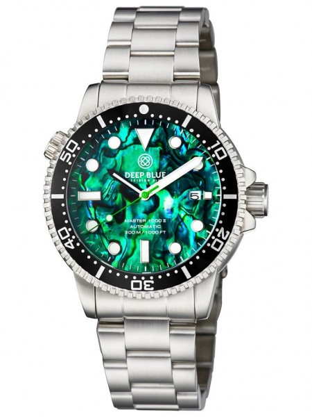 Deep Blue Master 1000 II Green Abalone Steel