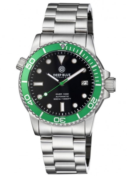 Deep Blue Diver 1000 Green-Black-Green-Steel