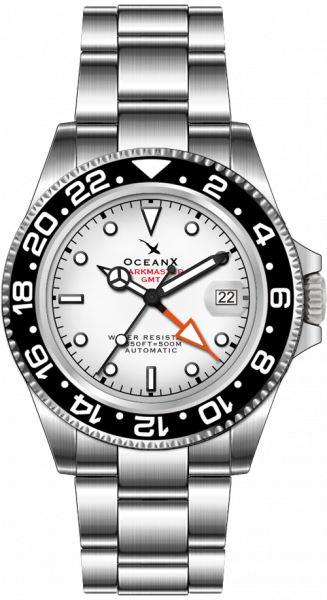 OceanX Sharkmaster GMT 42mm White Black Automatic