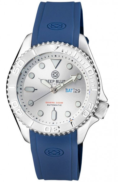 Deep Blue Military Diver 300 Automatic Ceramic Silver