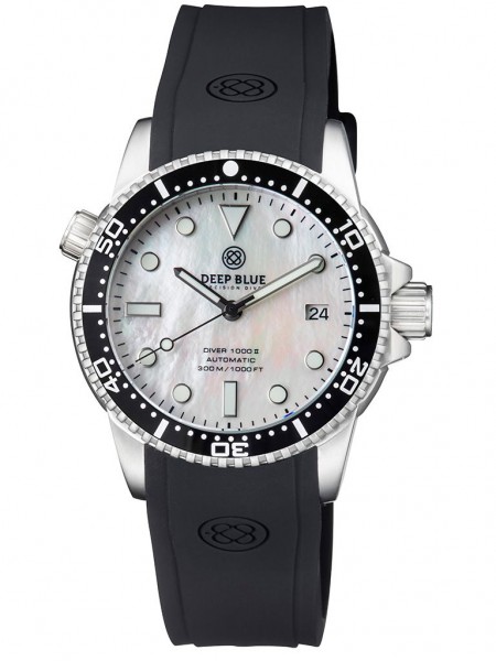 Deep Blue Diver 1000 II Black-White MOP