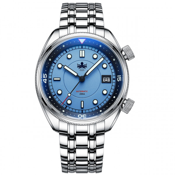 Phoibos Eagle Ray Pastel Blue 200m Diver Automatic