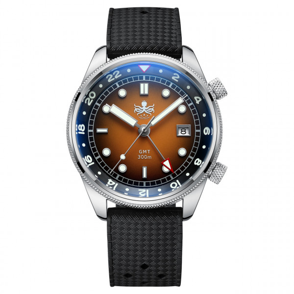 Phoibos Eagle Ray Orange GMT 300m Diver