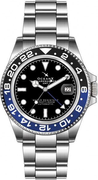 OceanX Sharkmaster GMT 42mm Black-Blue Automatic