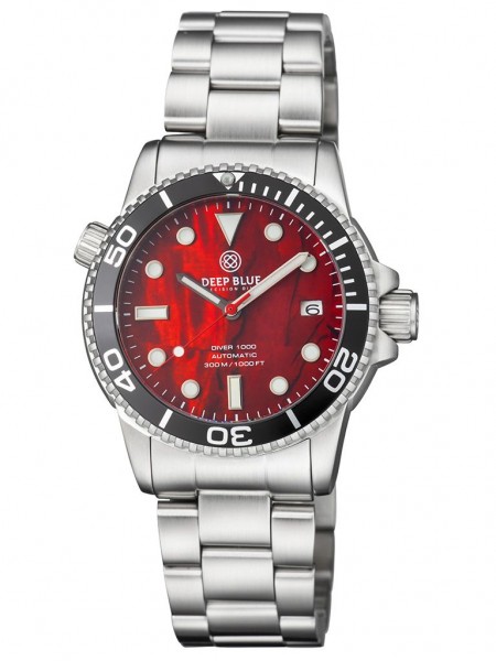 Deep Blue Diver 1000 Red Abalone Steel