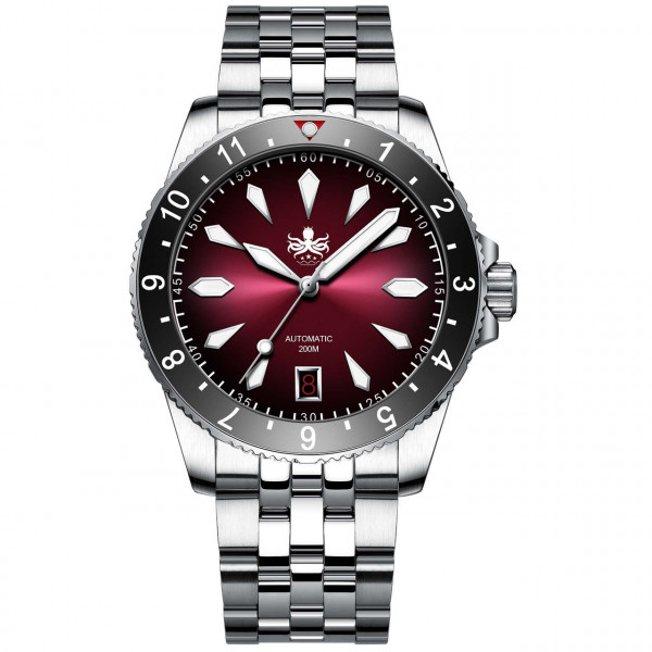 Phoibos Voyager Red 200m Diver Automatic