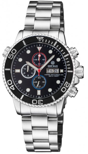 Deep Blue Master 1000 Chrono Black USA Steel