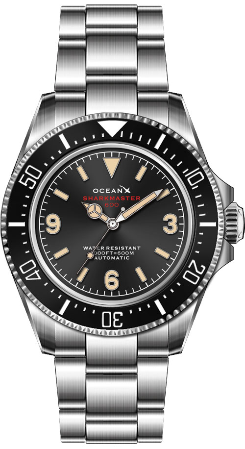 OceanX Sharkmaster 600 Black II Automatic TimeStore24