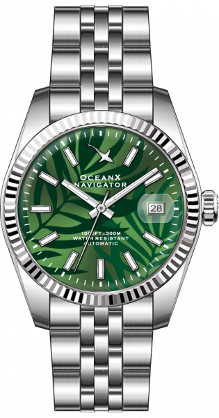 OceanX Navigator Green Palm 39mm Automatic