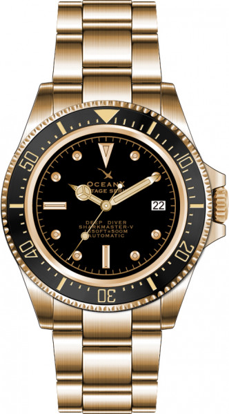 OceanX Sharkmaster V Black Gold-IP Automatic