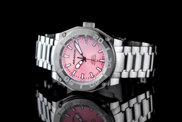 ARAGON Armour Pink Automatic 44mm Steel