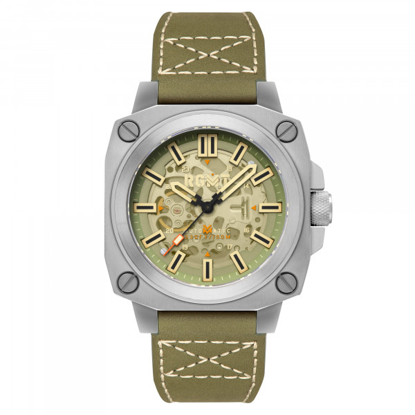 RGMT Altimeter Skeleton Sniper Green 46mm Automatic