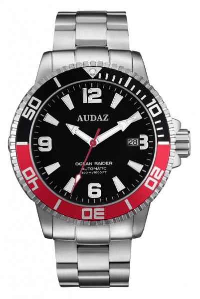 Audaz Ocean Rider Black-Red 45mm Automatic