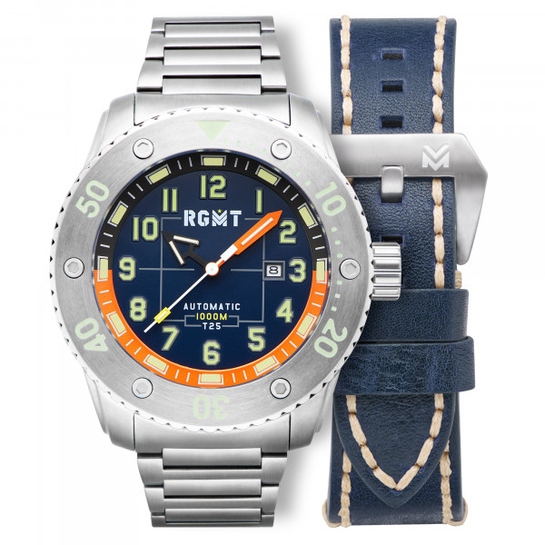 RGMT All-Brite Tritium Denim Blue 54mm Automatic Set