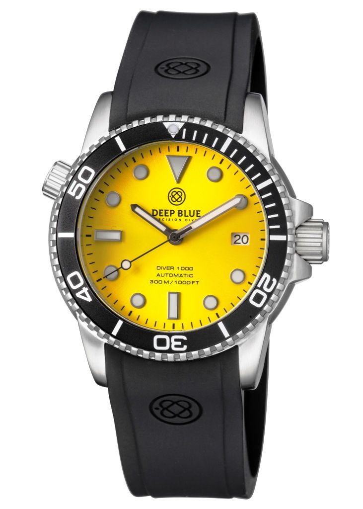 Deep Blue Diver 1000 Black Gelb